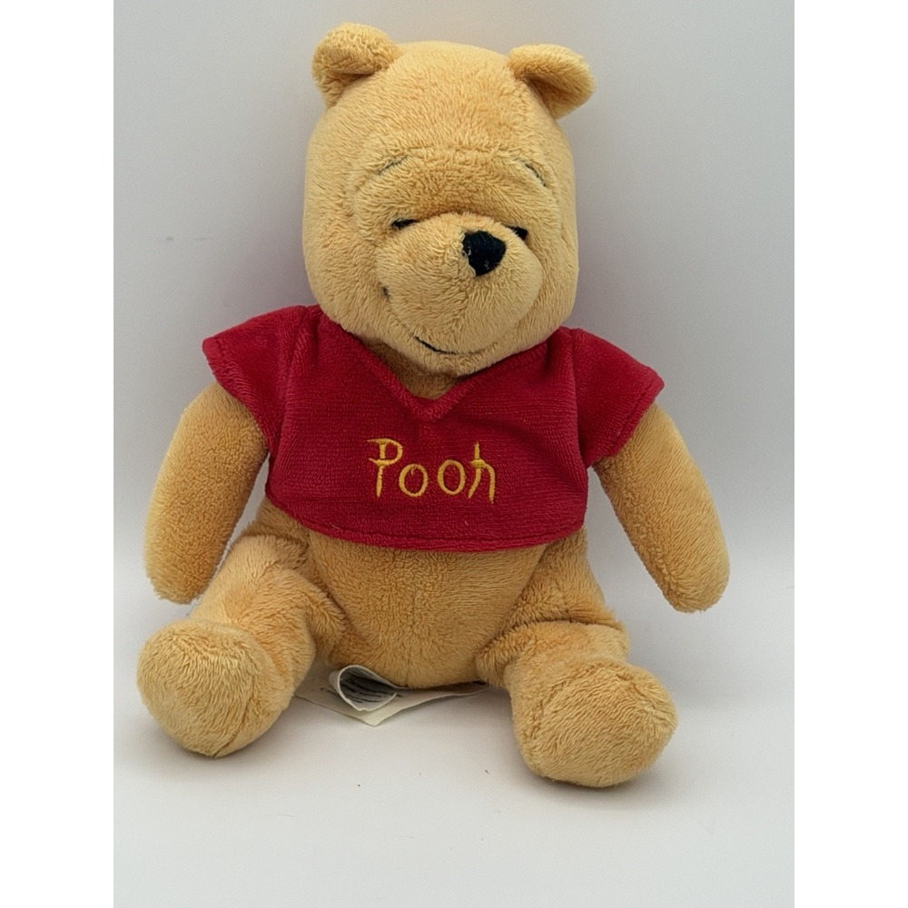 Vintage Disney Store Winnie the Pooh 8" Mini Bean Bag Plush Toy Collectible